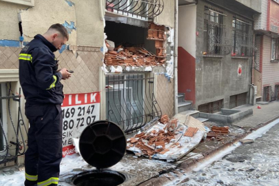 Esenler'de rögar patlaması sonucu 4 katlı binada hasar oluştu