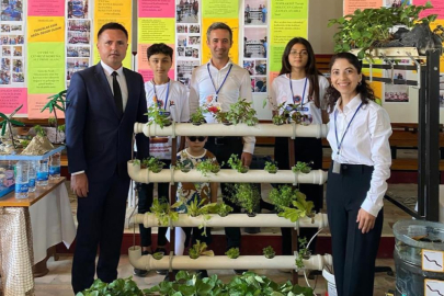 Bozyazı'da Tekmen Ortaokulu Öğrencileri bilim fuarında projelerini sergiledi