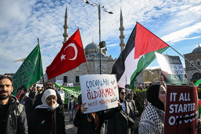 Pendik’te Filistin'e destek yürüyüşü