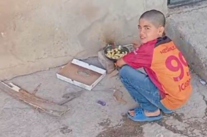 Şanlıurfa'nın Siverek ilçesinde çocuklar sokak ortasında piknik yaptı