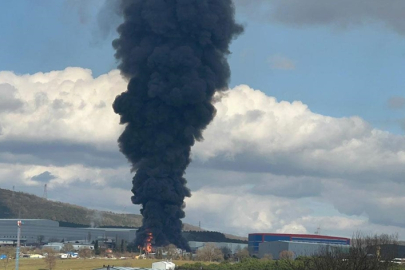 Gebze'deki fabrikada yangın meydana geldi 