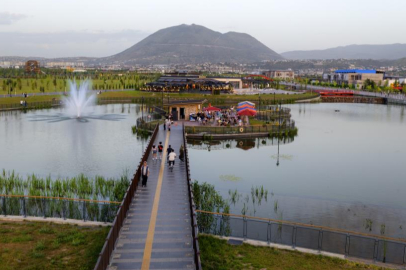 Kayseri'de Recep Tayyip Erdoğan Millet Bahçesi halkın uğrak noktası oldu