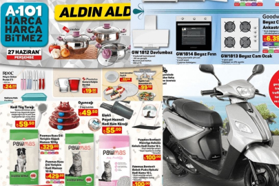 A101'den Haziran ayının son indirimleri: Benzinli motosiklet, kablosuz hoparlör, Gaming kulaklık ve daha fazlası satışta