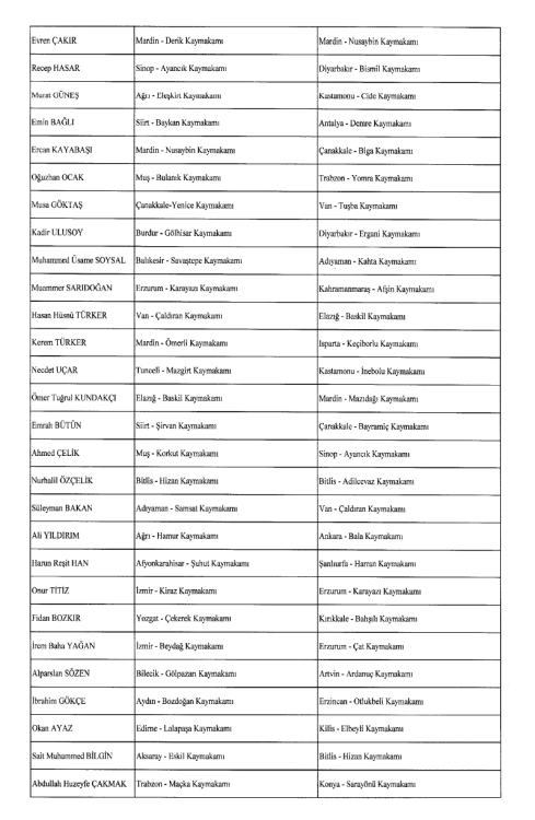 2024 Temmuz Kaymakamlar kararnamesi resmi Gazete'de! Adana, Mersin ve Hatay'da değişiklik 3