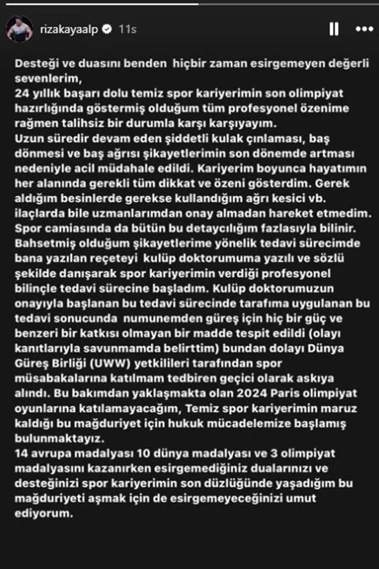Rıza Kayaalp'e doping cezası şoku! Kayaalp olimpiyat kadrosundan neden çıkarıldı 2