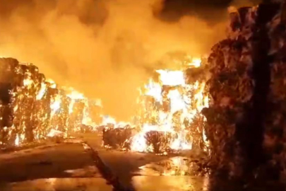 Söke Kipaş Kağıt Fabrikası'ndaki yangın kontrol altına alınamadı