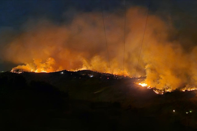 İzmir ve Manisa'daki orman yangınlarına müdahale sürüyor