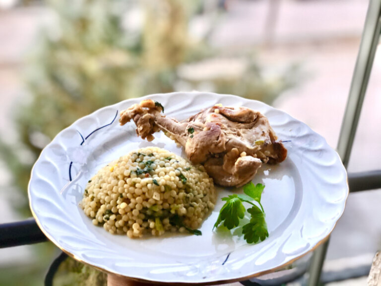 ıspanaklı kuskus makarna