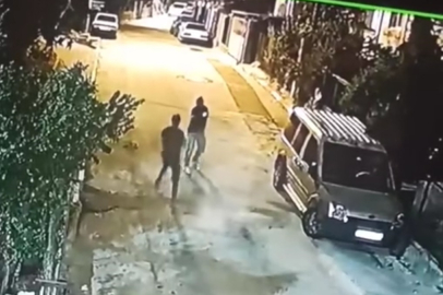 Adana'da silahlı saldırı güvenlik kamerası tarafından görüntülendi