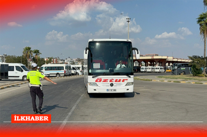 Adana'da dronla emniyet kemeri denetimi
