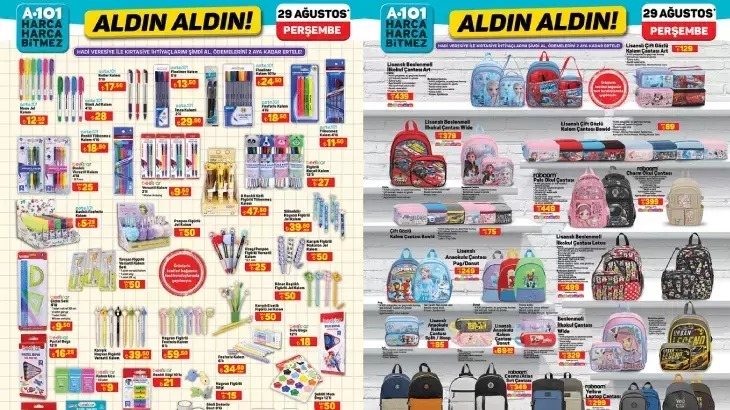 A101'de Okul alışverişi heyecanı başladı!