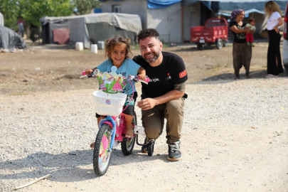 Adana'da 6 yaşındaki Tekgül'ün bisiklet hayali gerçek oldu