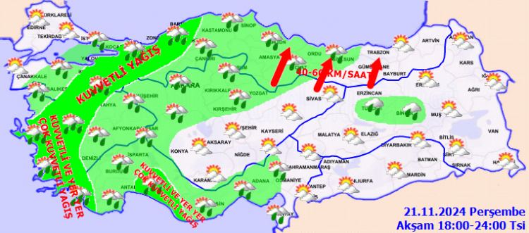 Bugün dışarıya çıkarken dikkat! Meteoroloji’den kuvvetli yağış ve fırtına uyarısı! 4
