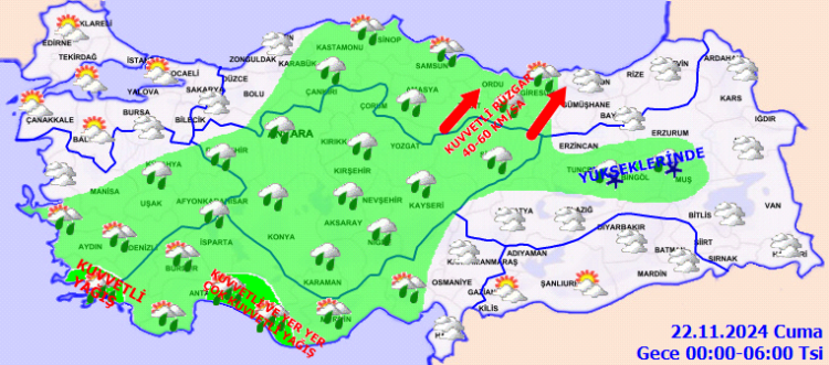 Bugün dışarıya çıkarken dikkat! Meteoroloji’den kuvvetli yağış ve fırtına uyarısı! 5