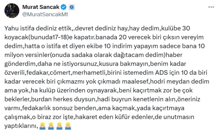 Murat Sancak Demirspor'un satışı için öneri bekliyor 2
