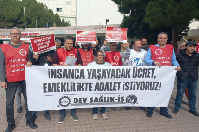 Adana’da sağlık ve sosyal hizmet işçileri, emeklilik ve toplu sözleşme sorunlarına dikkat çekti