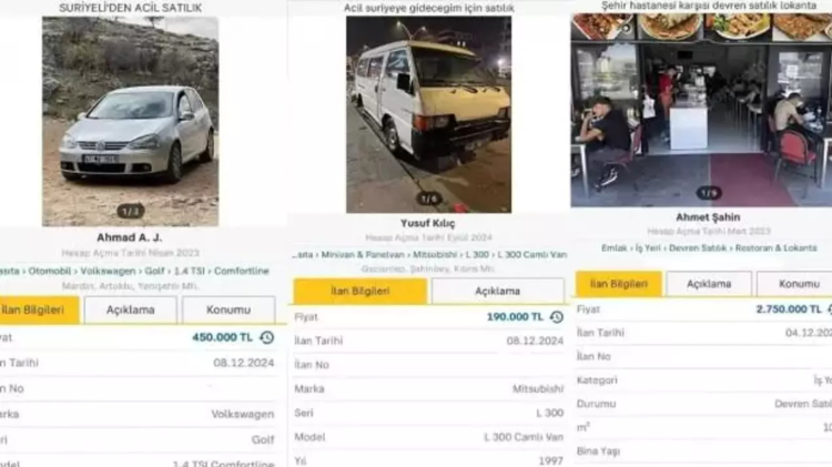 suriyelilerden satılık