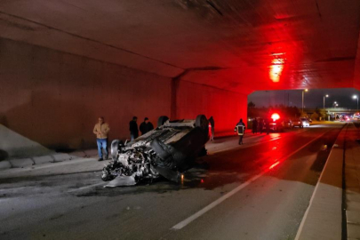 Kayseri’de trafik kazası: Takla atan otomobilde 4 yaralı