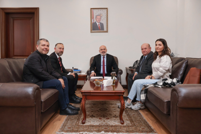 Cafer Esendemir ve ÇGC Heyeti, İçişleri Bakan Yardımcısı Mehmet Sağlam'ı ziyaret etti