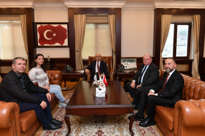 Cafer Esendemir ve Heyeti, Emniyet Genel Müdürü Mahmut Demirtaş’ı ziyaret etti