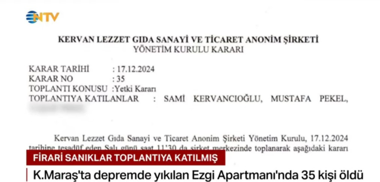 firari sanıklar toplantıya katılmış