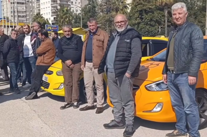 Adana’da Taksiciler haksız rekabete karşı ses yükseltti