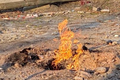 Kocaeli Kartepe’de metan gazı yangını 15 saattir sürüyor