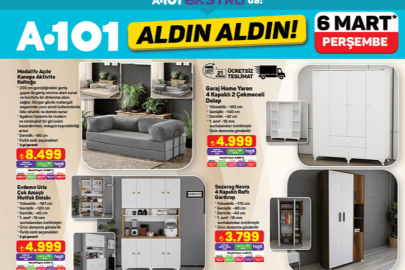 A101 6 Mart 2025 aktüel ürünler kataloğu yayınlandı: Teknolojik cihazlardan mutfak eşyalarına kadar birçok ürün uygun fiyatlarla satışta!