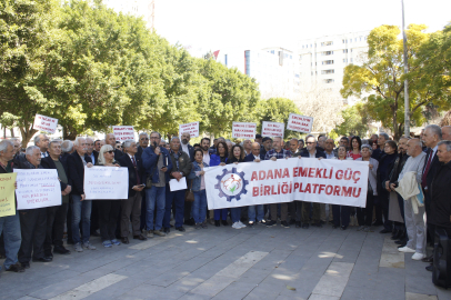 Adana’da emekliler ses yükseltti: İkramiyeler asgari ücrete eşitlensin