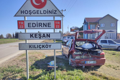 Keşan’da trafik kazası: 3 kişi yaralandı