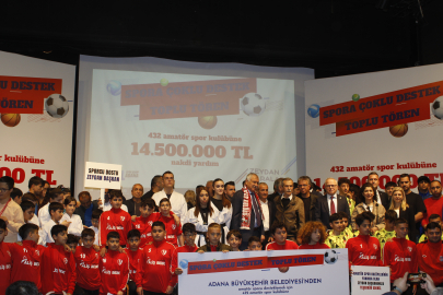Adana Büyükşehir Belediyesi, 432 Amatör Spor Kulübüne 14.500.000 TL yardım yaptı