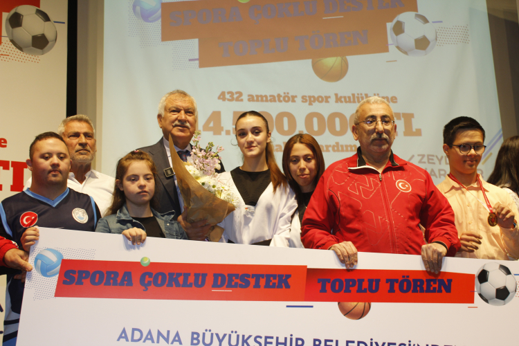 Adana Büyükşehir Belediyesi, 432 Amatör Spor Kulübüne 14.500.000 TL yardım yaptı