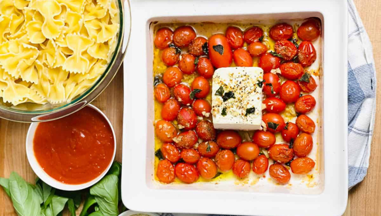  feta peynirli makarna