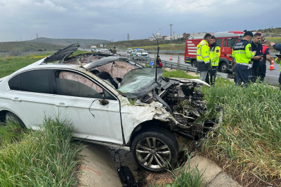 İzmir Menemen’de feci kaza: Otomobil takla attı, 1 ölü, 5 yaralı