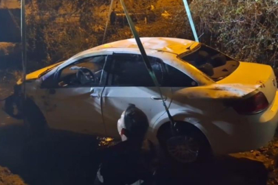 Sinop'ta otomobil kanala uçtu: 4 yaralı