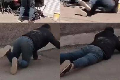 Uyuşturucu krizi geçiren 2 şahıs Adana'da yol ortasında emekledi