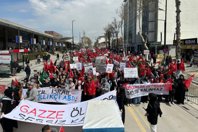 Gazze’de ölen çocuklar için Malatya’da yürüyüş düzenlendi