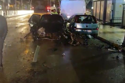 Elazığ’da ters yöne giren otomobil dehşet saçtı