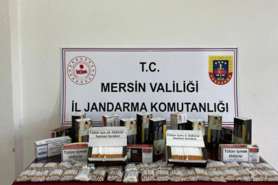 Mersin'de kaçak sigara operasyonu