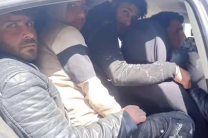 Otomobile 8 göçmen sığdıran şahıs tutuklandı