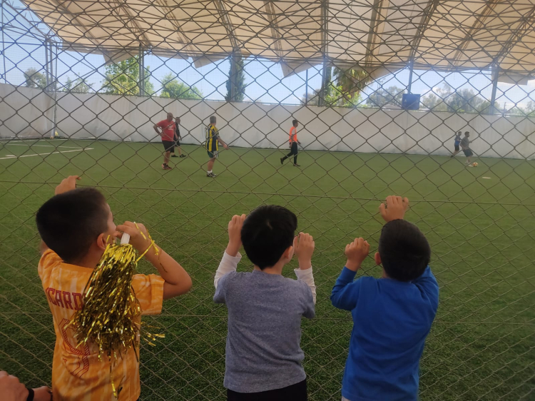 Emine Nabi Menemencioğlu Anaokulu'nda babalar çocukları için sahadaydı 5