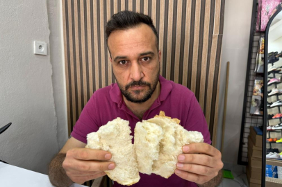 Hatay'da zincir marketten alınan ekmeğin içinden çivi çıktı