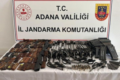 Adana’da jandarmadan silah üretim atölyesine baskın!