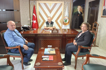 Çukurova Gazeteciler Cemiyeti’nden Orman Müdürü Etli’ye teşekkür ziyareti