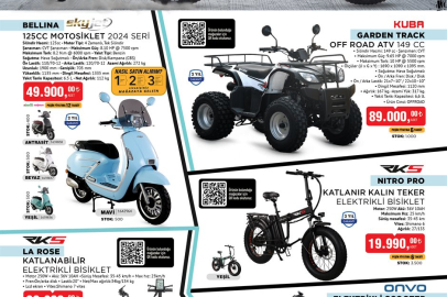 Bim'e tüp geçit mi geldi? Elektrikli bisiklet, motosiklet, scooter... Bu hafta raflar havalimanı gibi!