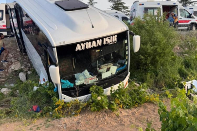 Şarampole devrilen otobüsün görüntüleri ortaya çıktı: Şoförün bilincini kaybettiği anlar kamerada