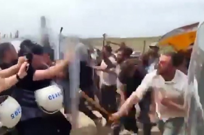 Ankara Keçiören’de kurban satıcıları denetim ekibine engel olmaya çalıştı, polise saldırdılar