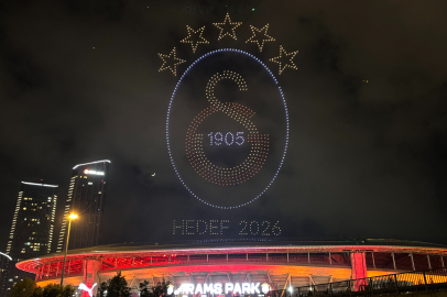 Galatasaray, dron gösterisiyle şampiyonluk coşkusunu taçlandırdı
