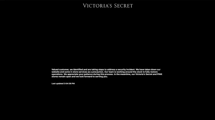 Victoria’s Secret çevrimiçi operasyonlarını durdurdu Güvenlik olayı sonrası internet sitesi kapatıldı 2