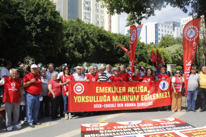 Adana’da Emekli Sen, bayram ikramiyelerinin asgari ücrete çıkarılmasını istedi